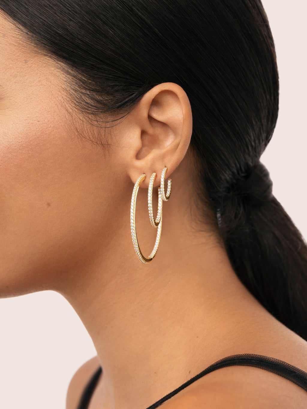 Pendientes Aro Scarlett L Baño Oro