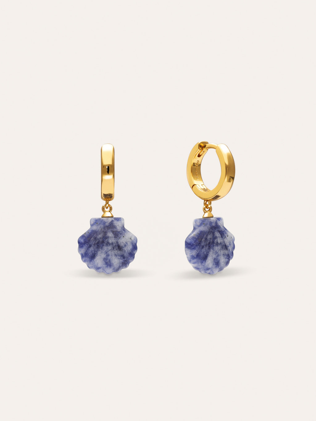 Pendientes Aro Santorini Stone Baño Oro