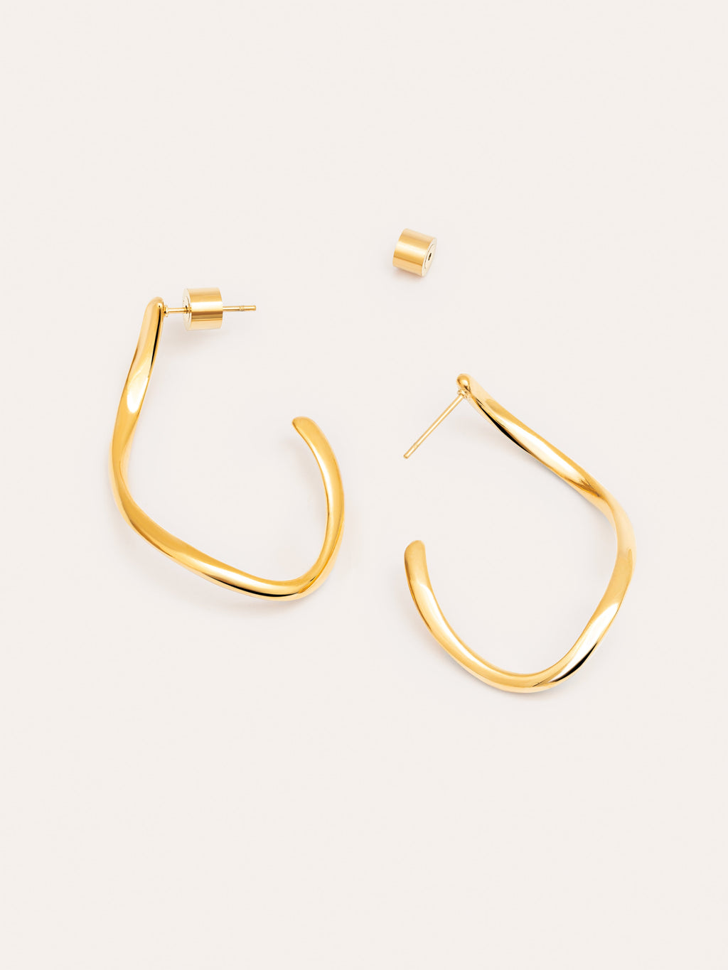 Pendientes Brisa Acero Baño Oro