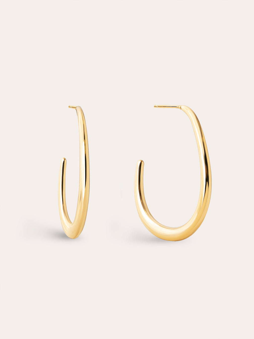 Pendientes Aro Bulky Acero Baño Oro