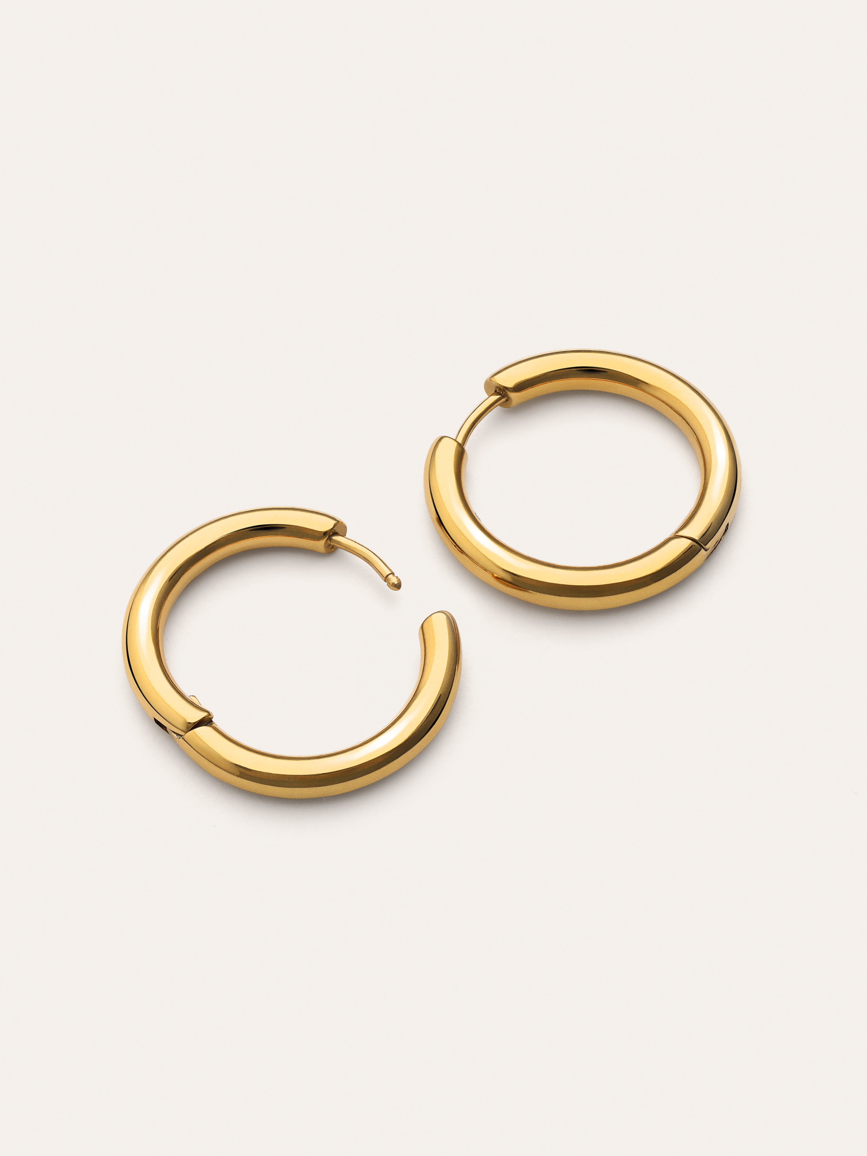 Pendientes Aro Carmen M Acero Baño Oro