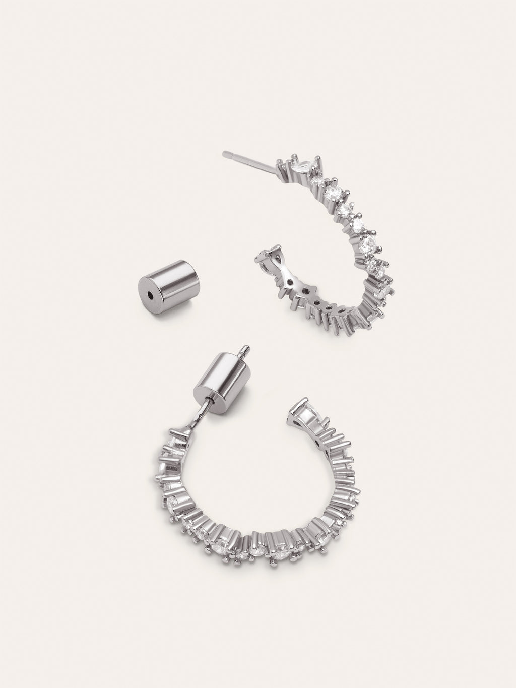 Pendientes Aro Estellar White