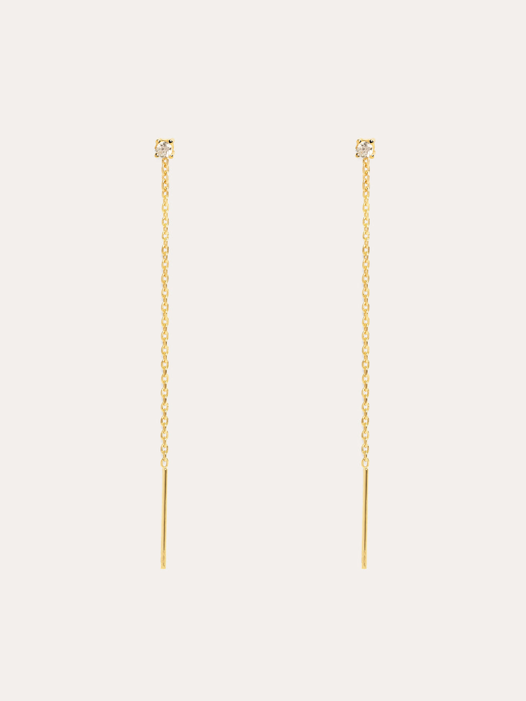 Pendientes Falling Spark Plata Baño Oro