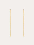 Pendientes Falling Spark Plata Baño Oro