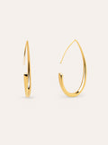 Pendientes Gota Arch Acero Baño Oro