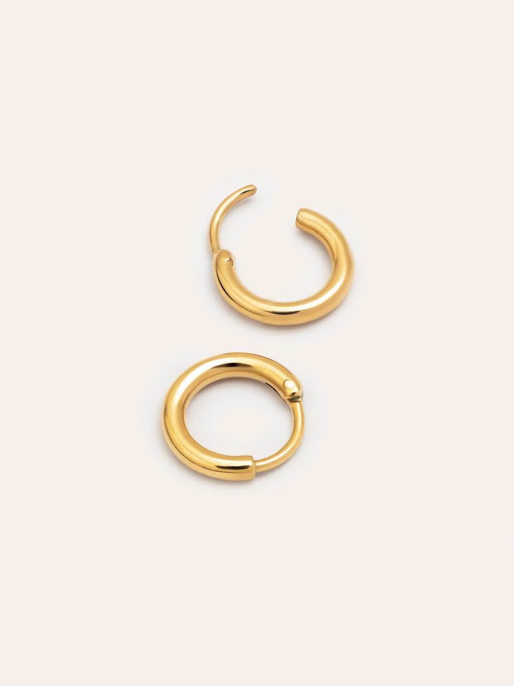 Pendientes Aro Maria XS Acero Baño Oro