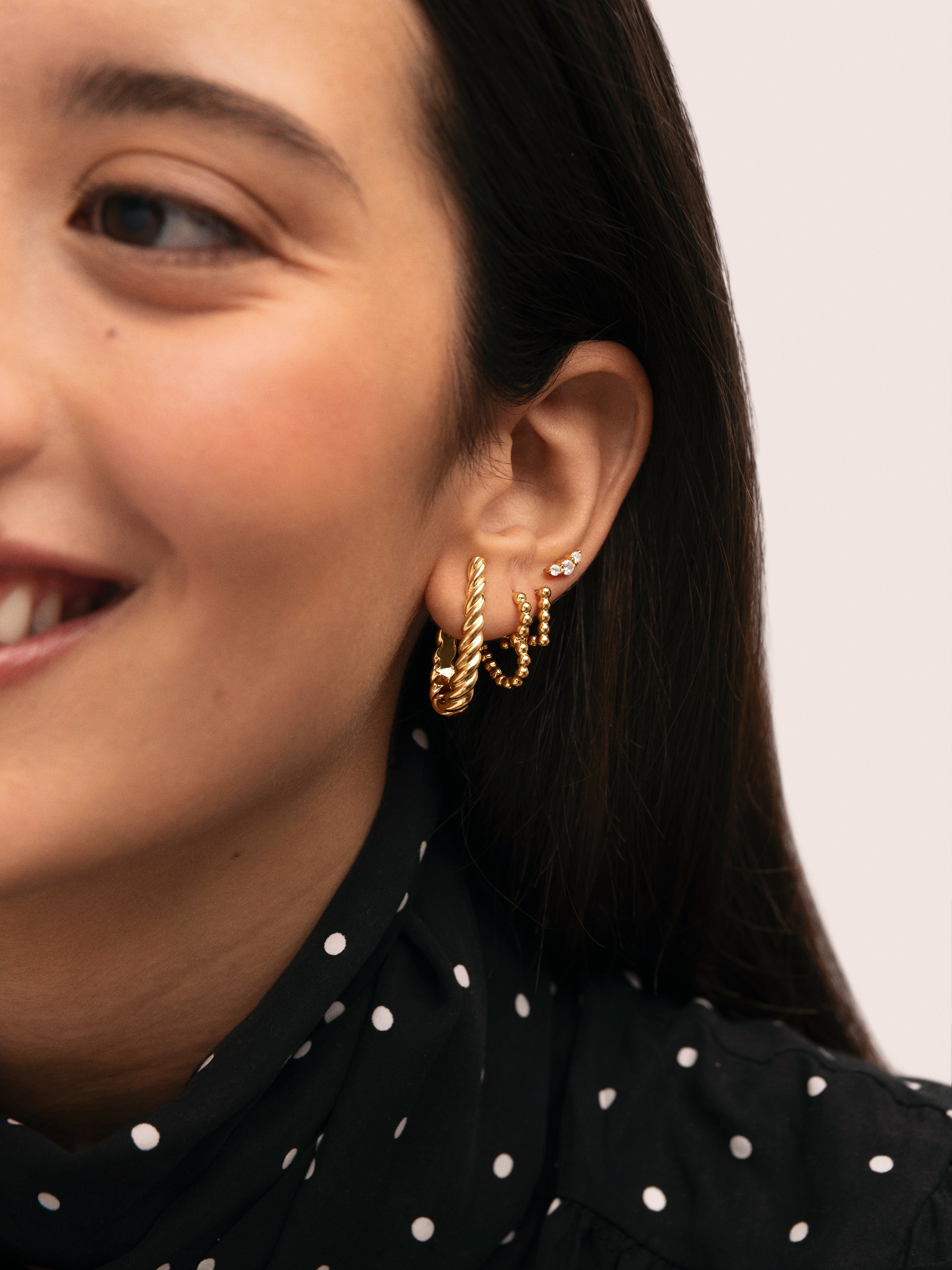 Pendientes Tressia Baño Oro