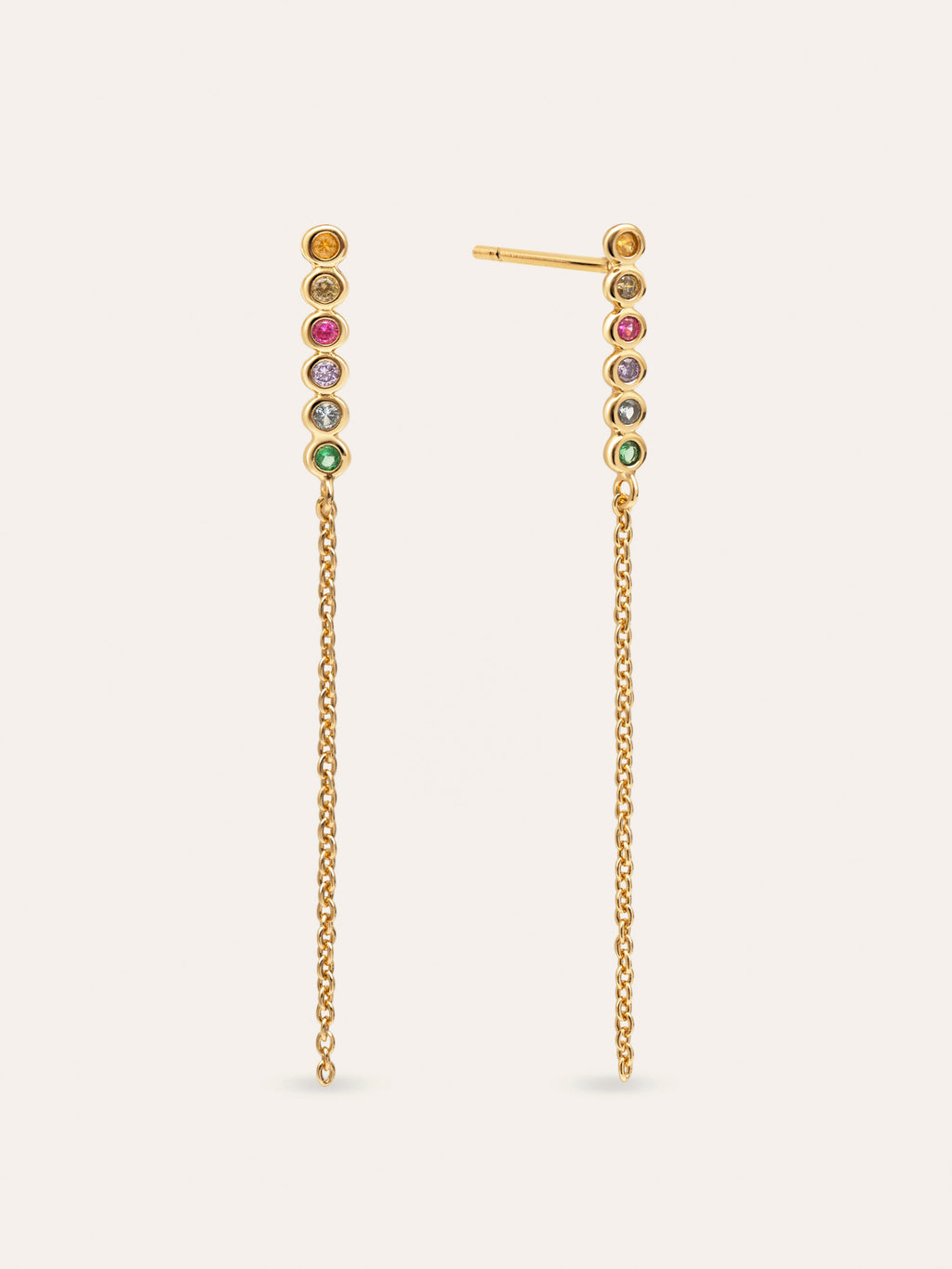 Pendientes Orbit Baño Oro