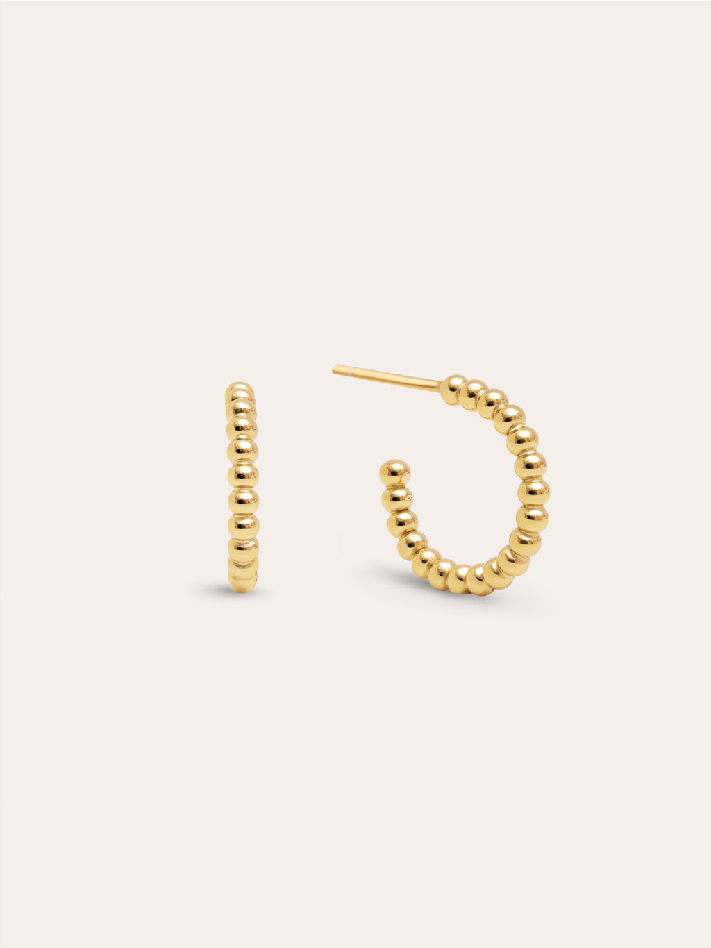 Pendientes Pebble Dots S Acero Baño Oro