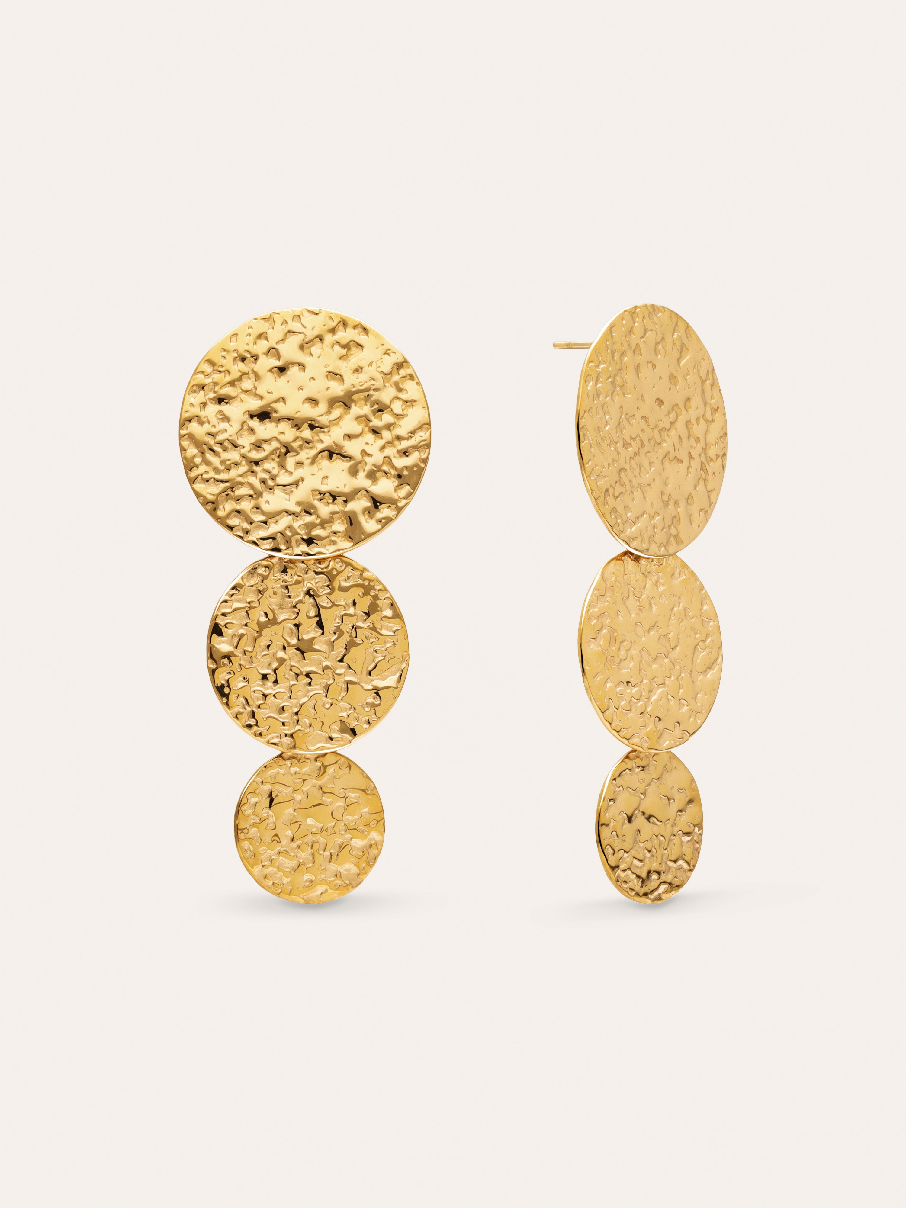 Pendientes Soluna Acero Baño Oro