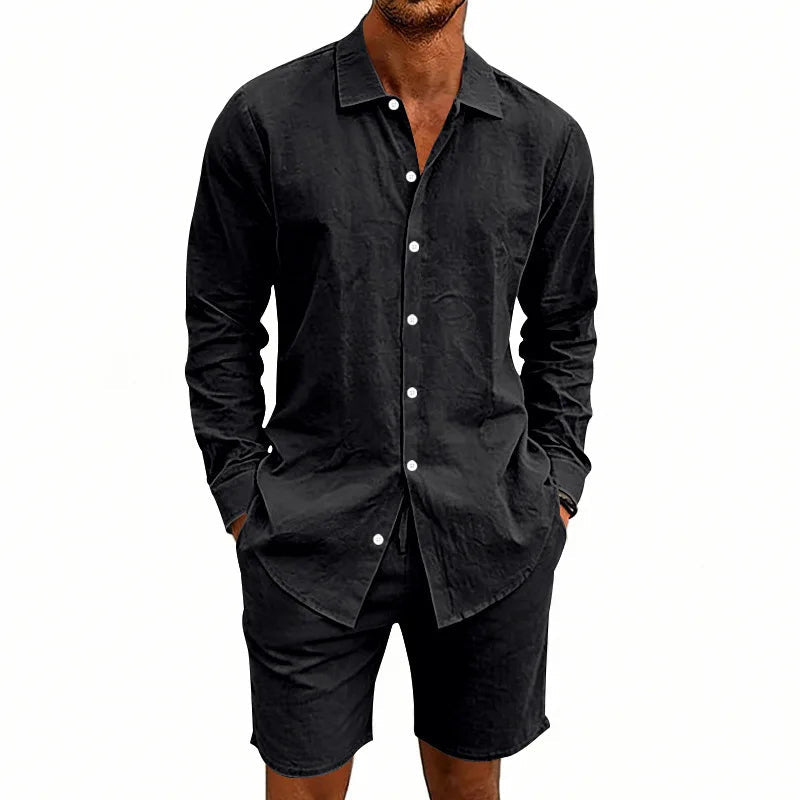 Elegante conjunto de verano de lino