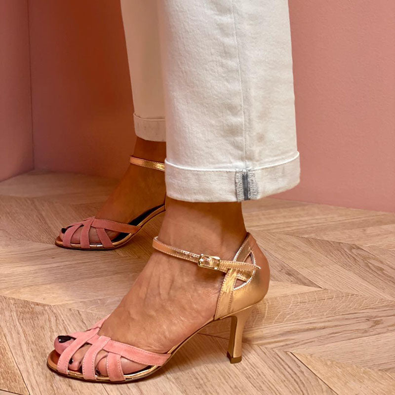 Blanca™ - Sandalias de tacón alto con puntera abierta