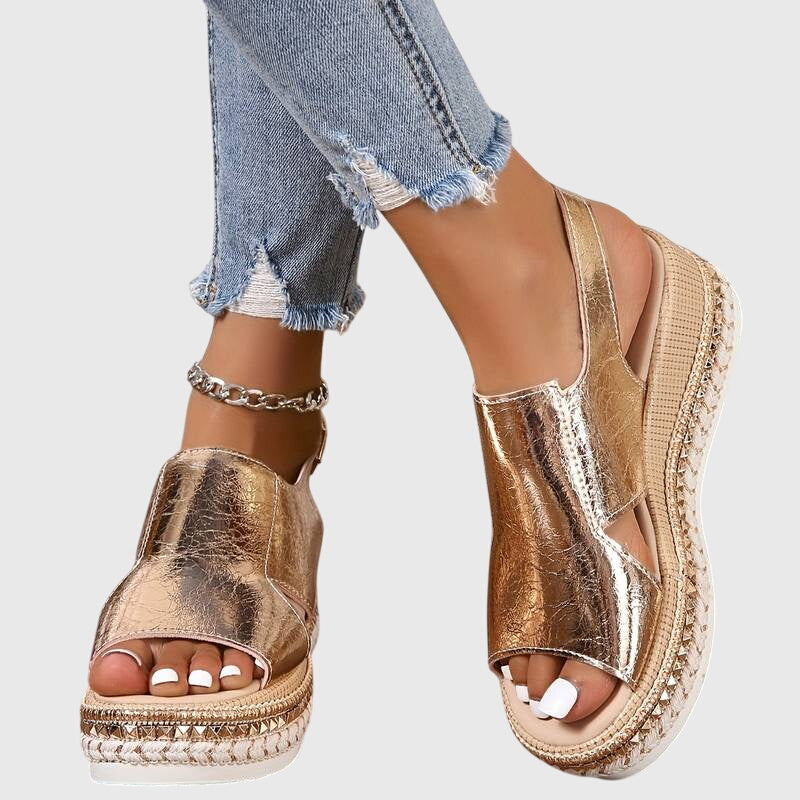 Martina™ | Sandalias Doradas Confort de Verano