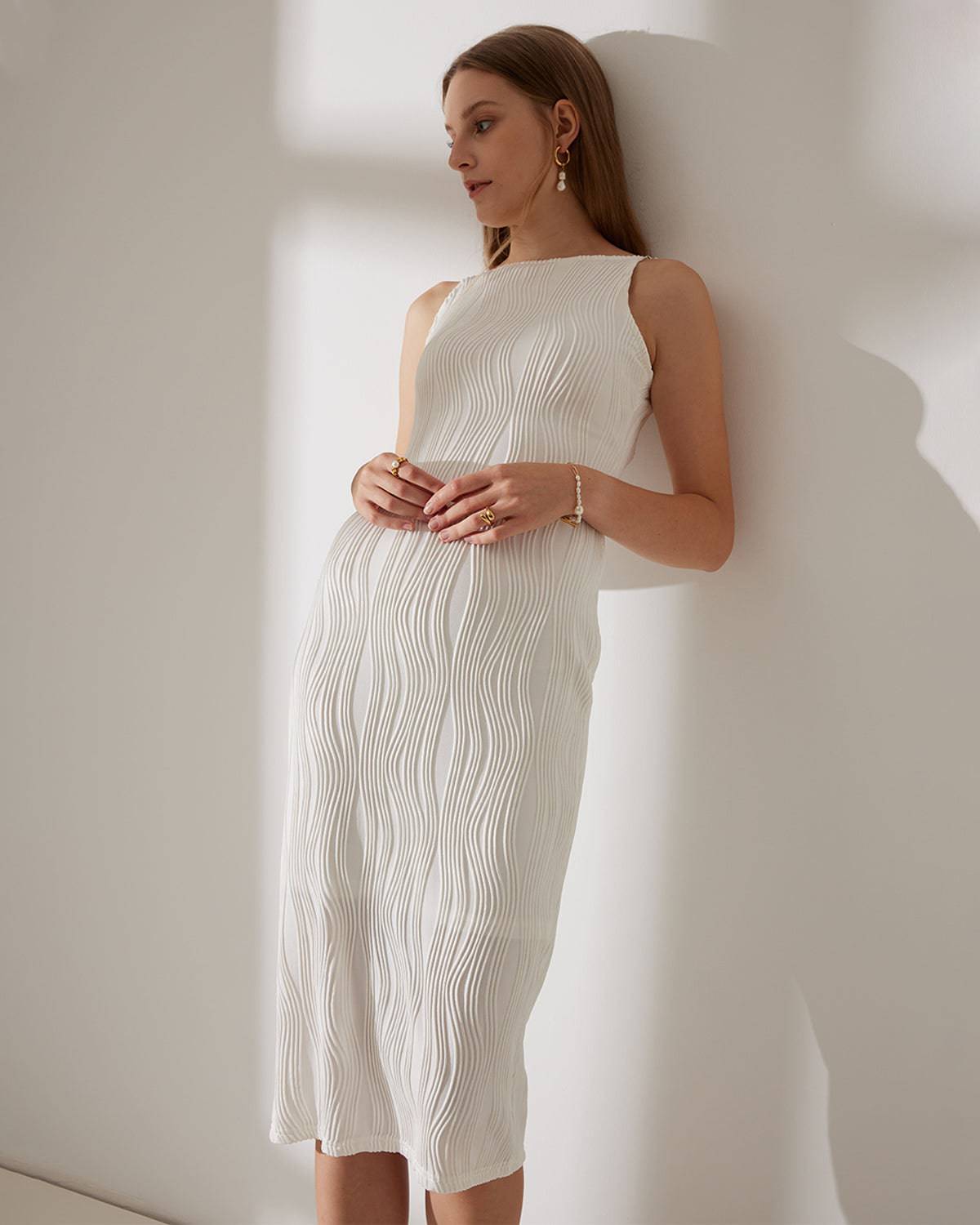 Vestido Laura™ | Elegancia sutil y textura sofisticada