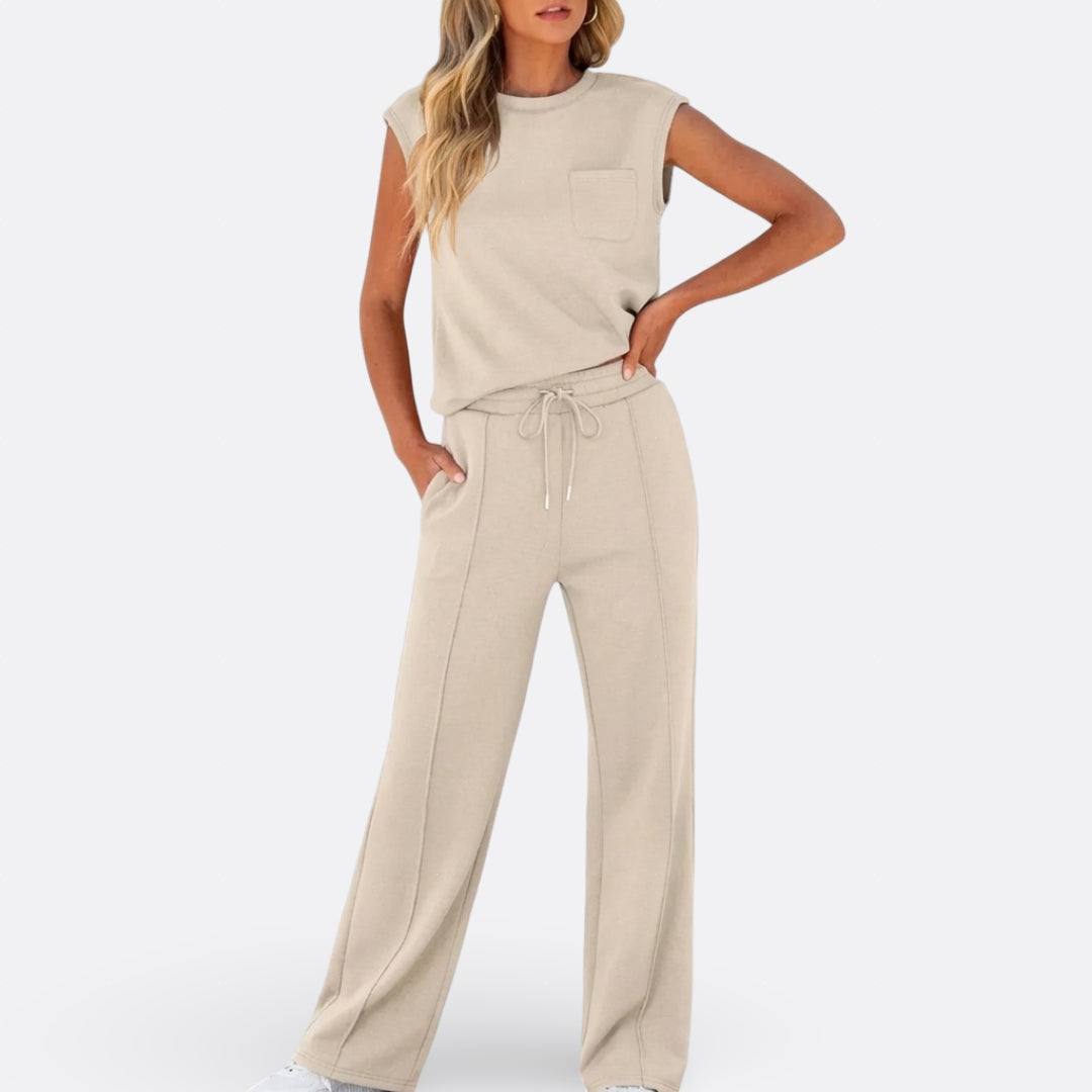 Iris - Conjunto informal de salón en tejido suave