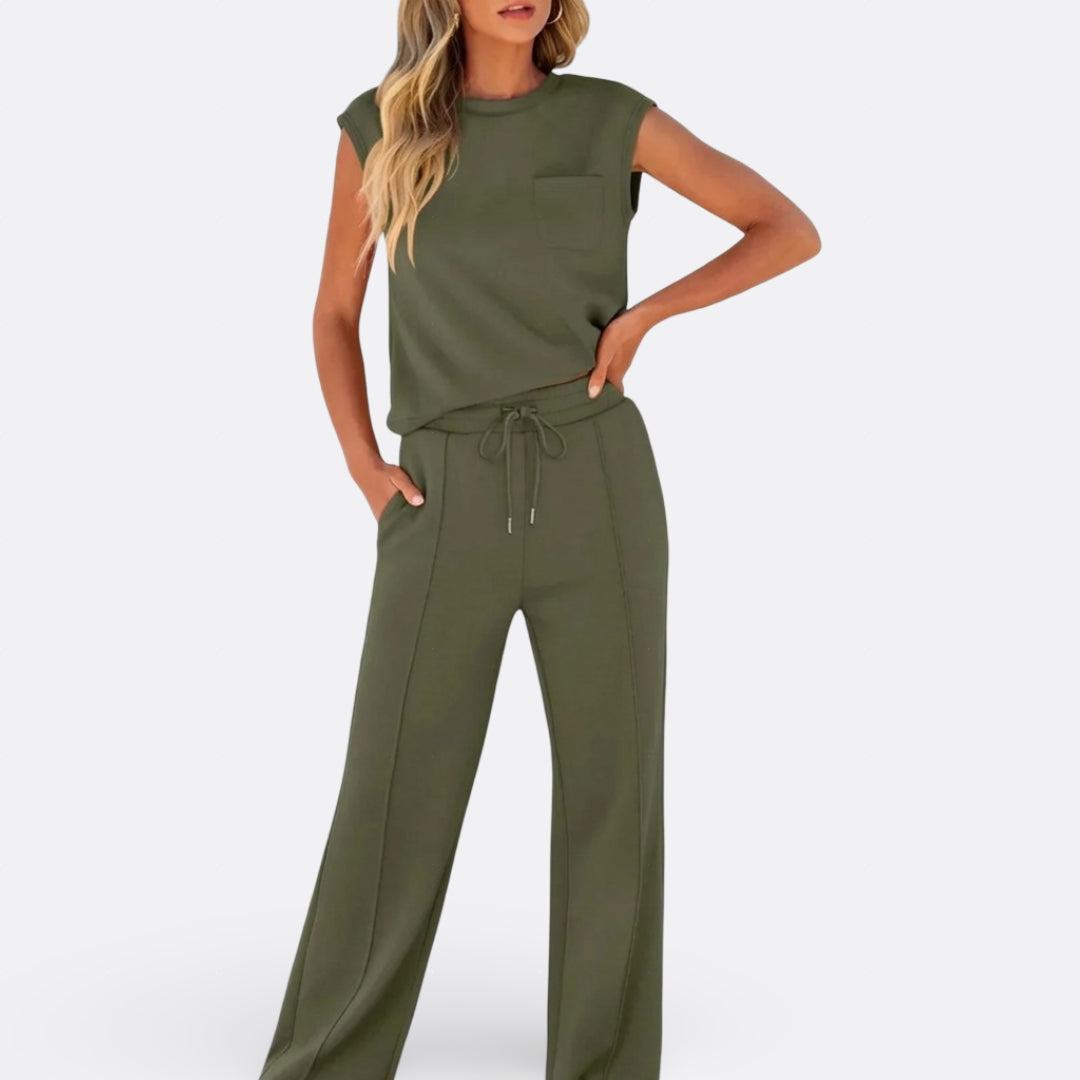 Iris - Conjunto informal de salón en tejido suave