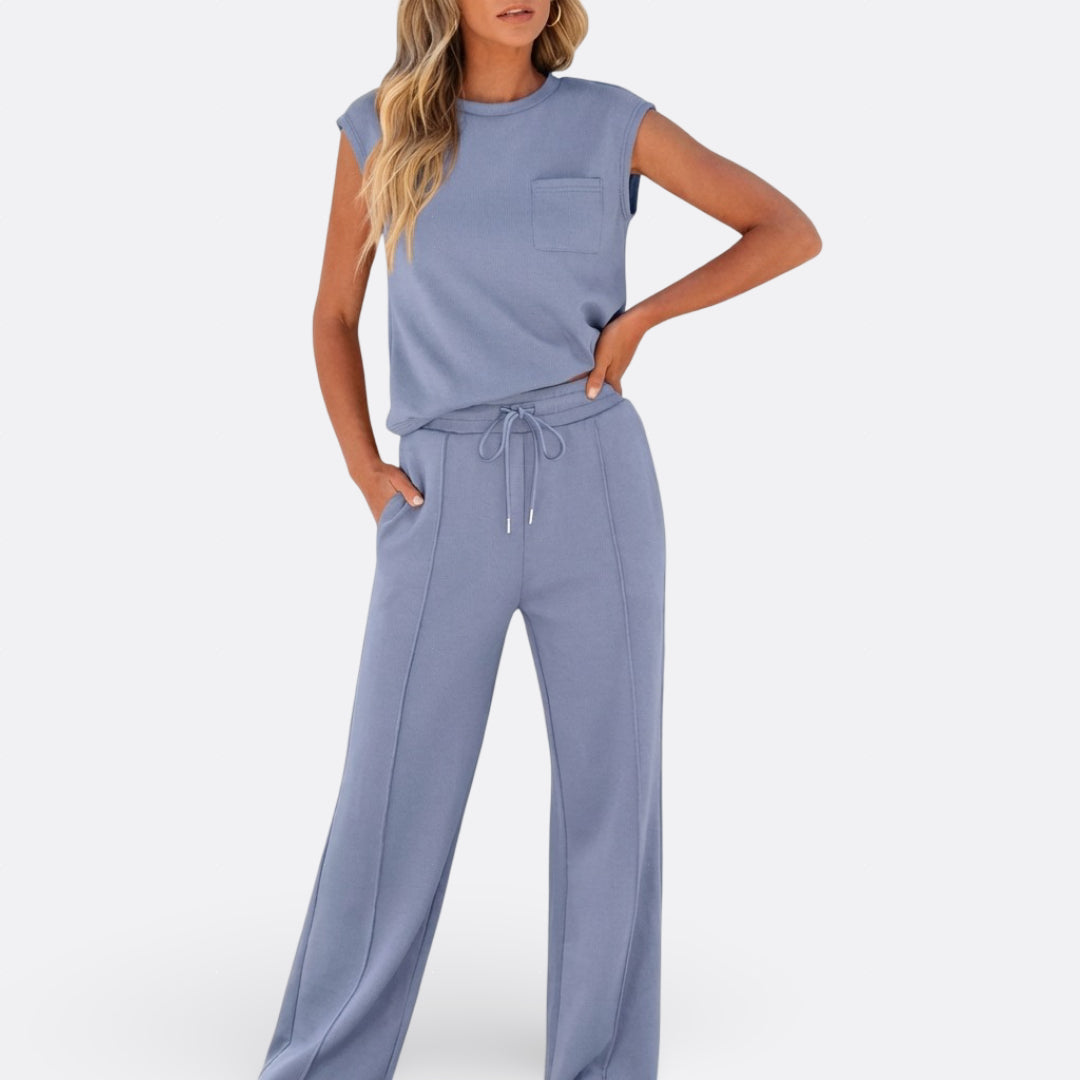 Iris - Conjunto informal de salón en tejido suave