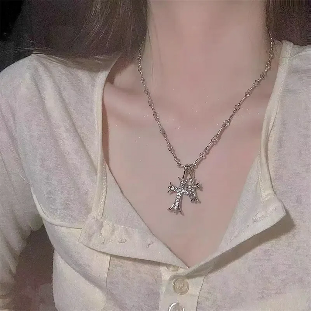 Collar de Doble Cruz