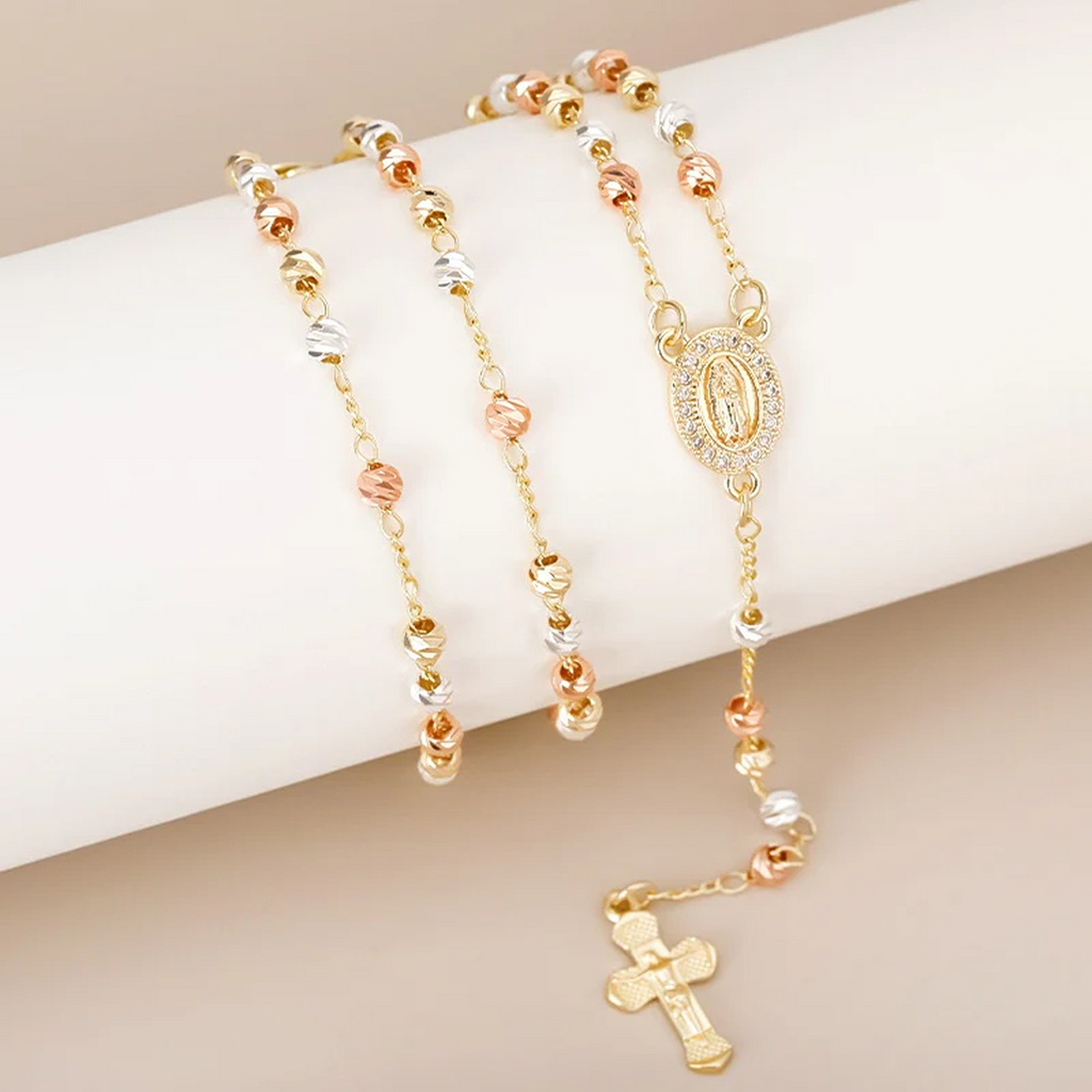 Collar Cruz Virgen María
