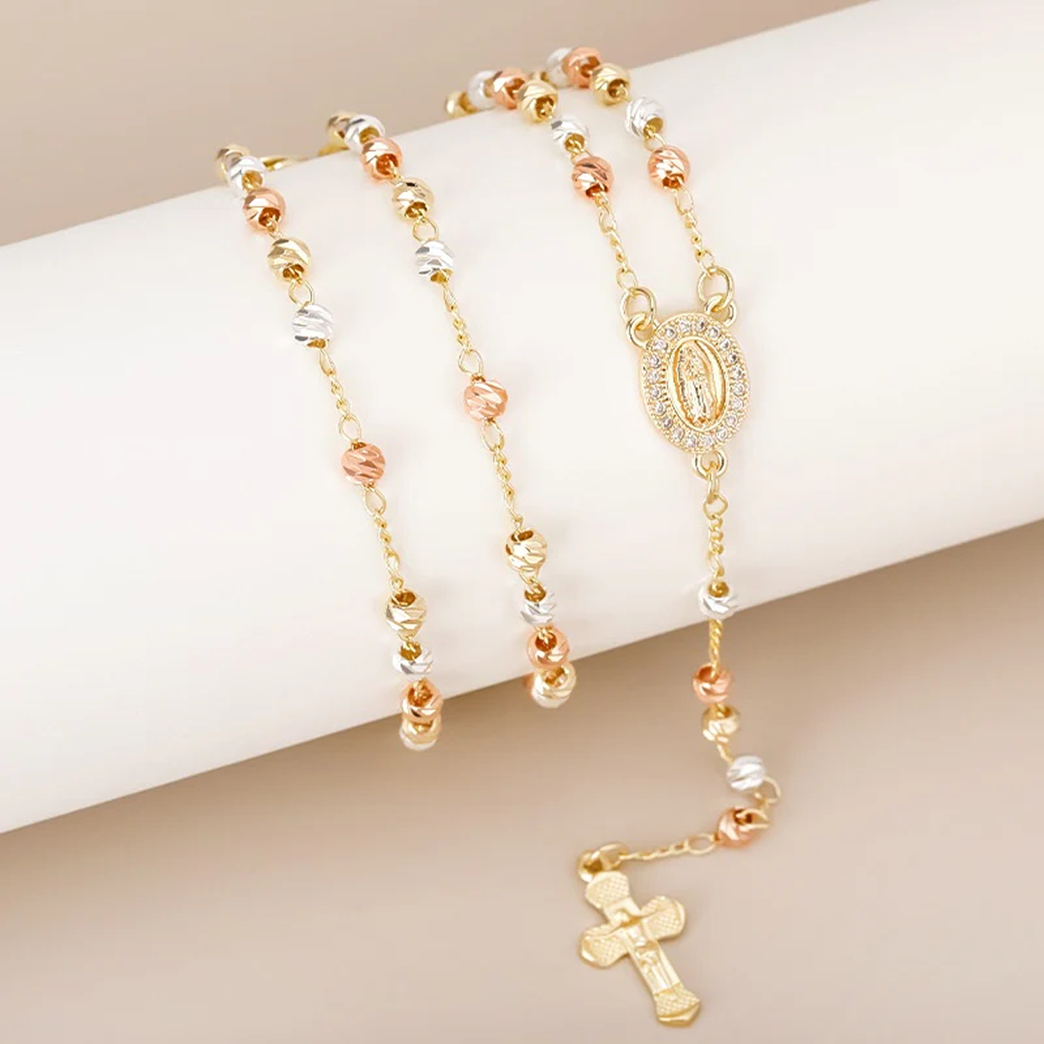 Collar Cruz Virgen María