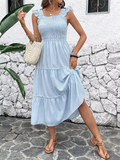 Sonia™ | Vestido Midi de Rayas con Volantes