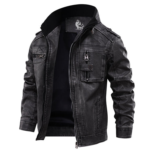 Chaqueta de cuero elegante