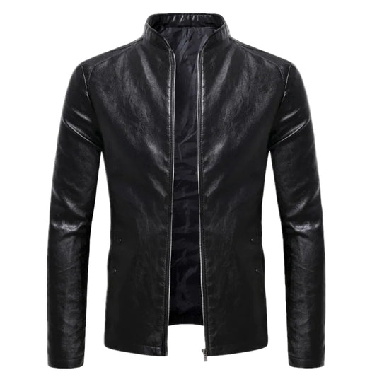 Chaqueta de cuero clásica