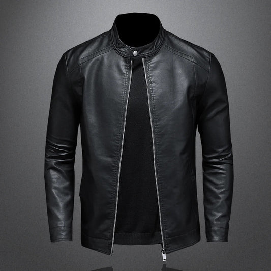 Chaqueta de cuero clásica