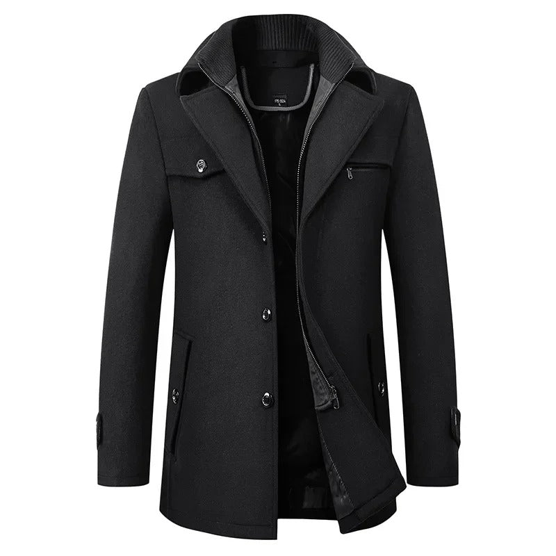 Chaqueta de invierno elegante de lana
