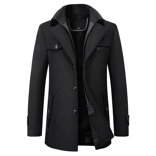Chaqueta de invierno elegante de lana