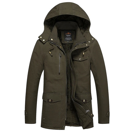 Elegante chaqueta de invierno acolchada de algodón