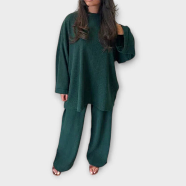 Ingrid - Conjunto Acanalado Talla Grande