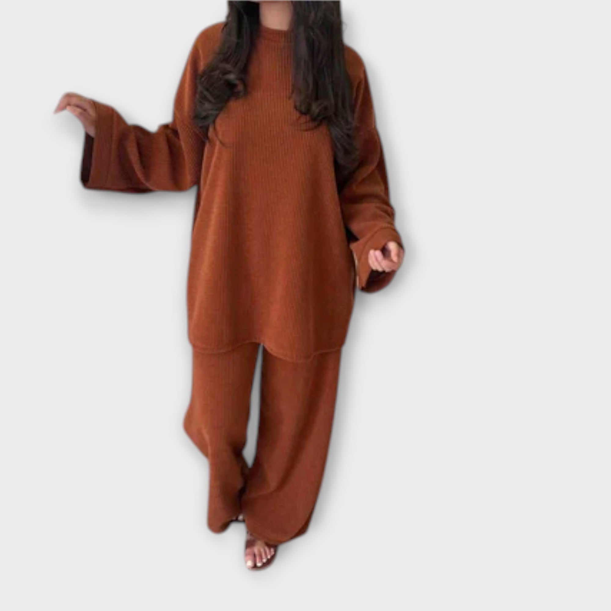 Ingrid - Conjunto Acanalado Talla Grande