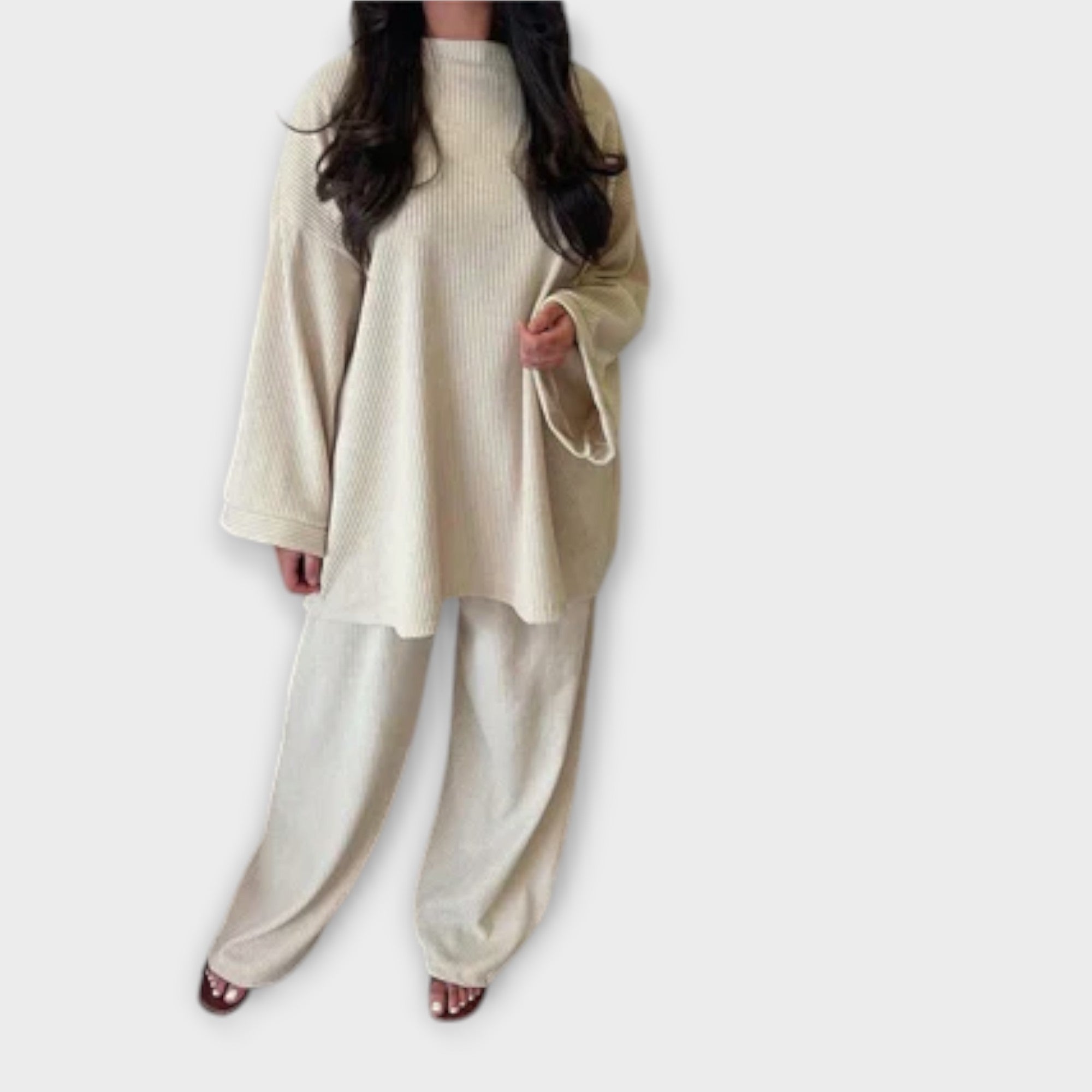 Ingrid - Conjunto Acanalado Talla Grande