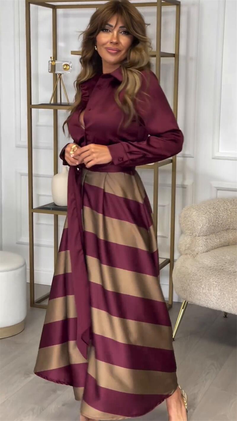 Vestido Bianca™ | Diseño rayado con aire sofisticado