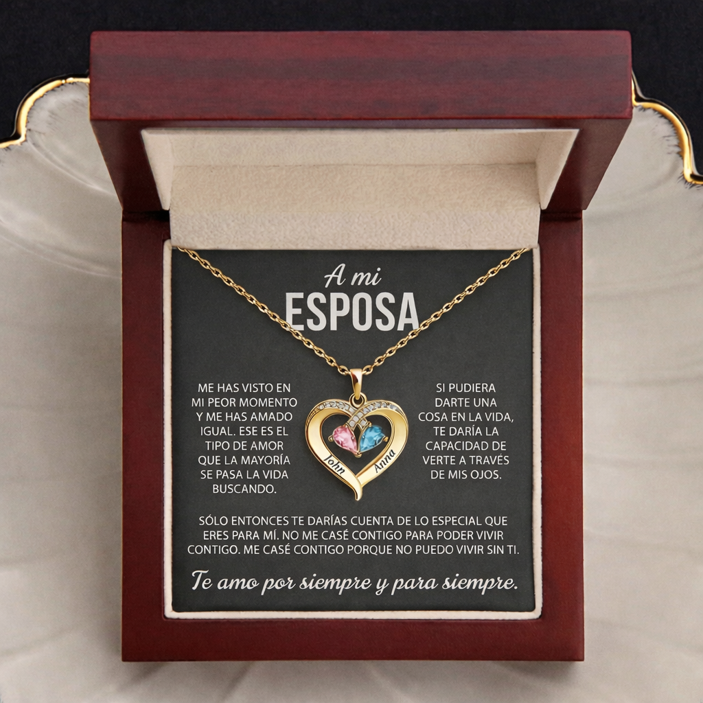 Collar Corazón Siempre Tuyo
